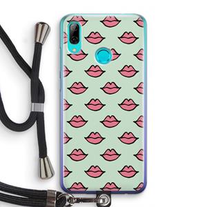 CaseCompany Lipjes: Huawei P Smart (2019) Transparant Hoesje met koord