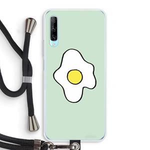 CaseCompany Spiegelei: Huawei P Smart Pro Transparant Hoesje met koord
