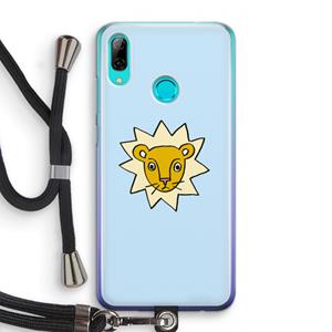 CaseCompany Kleine leeuw: Huawei P Smart (2019) Transparant Hoesje met koord