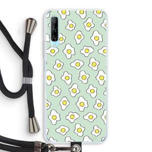 CaseCompany Spiegeleitjes: Huawei P Smart Pro Transparant Hoesje met koord
