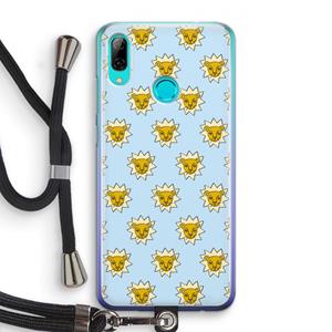 CaseCompany Leeuwenkoppen: Huawei P Smart (2019) Transparant Hoesje met koord