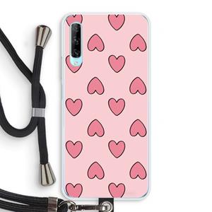 CaseCompany Ondersteboven verliefd: Huawei P Smart Pro Transparant Hoesje met koord