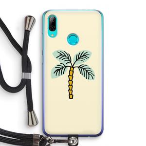 CaseCompany Palmboom: Huawei P Smart (2019) Transparant Hoesje met koord