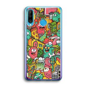 CaseCompany Vexx City: Huawei P30 Lite Transparant Hoesje