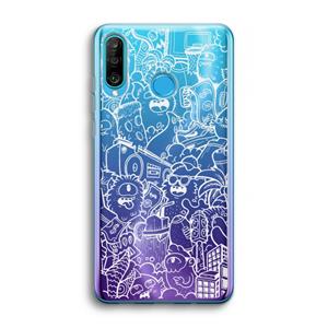 CaseCompany Vexx City #2: Huawei P30 Lite Transparant Hoesje