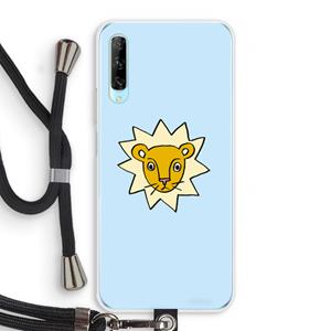 CaseCompany Kleine leeuw: Huawei P Smart Pro Transparant Hoesje met koord