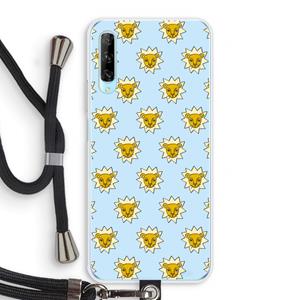 CaseCompany Leeuwenkoppen: Huawei P Smart Pro Transparant Hoesje met koord