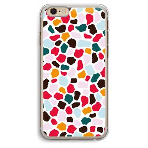 CaseCompany Colored Giraffe: iPhone 6 Plus / 6S Plus Transparant Hoesje