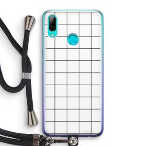 CaseCompany Rooster: Huawei P Smart (2019) Transparant Hoesje met koord