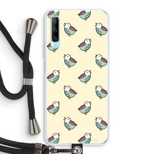 CaseCompany Vogeltjes: Huawei P Smart Pro Transparant Hoesje met koord