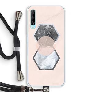 CaseCompany Creatieve toets: Huawei P Smart Pro Transparant Hoesje met koord