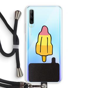 CaseCompany Raketijsje: Huawei P Smart Pro Transparant Hoesje met koord