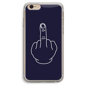 CaseCompany F**k U: iPhone 6 Plus / 6S Plus Transparant Hoesje