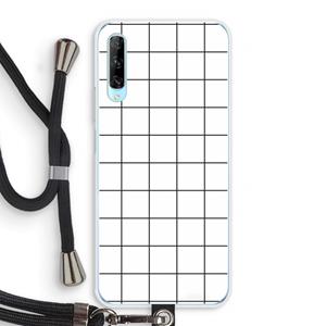 CaseCompany Rooster: Huawei P Smart Pro Transparant Hoesje met koord