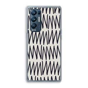 CaseCompany Marrakech Zigzag: Oppo Find X3 Neo Transparant Hoesje