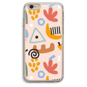 CaseCompany Abstract: iPhone 6 Plus / 6S Plus Transparant Hoesje