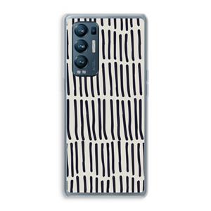 CaseCompany Moroccan stripes: Oppo Find X3 Neo Transparant Hoesje