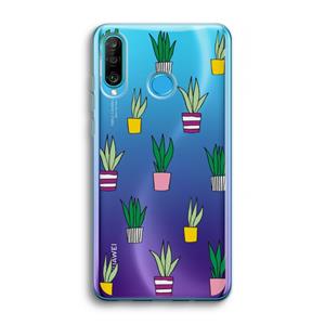 CaseCompany Sanseveria: Huawei P30 Lite Transparant Hoesje