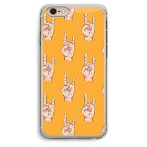 CaseCompany Rock: iPhone 6 Plus / 6S Plus Transparant Hoesje