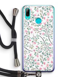 CaseCompany Sierlijke bloemen: Huawei P Smart (2019) Transparant Hoesje met koord