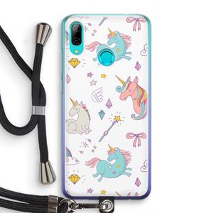 CaseCompany Fantasiewereld: Huawei P Smart (2019) Transparant Hoesje met koord