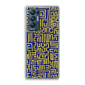 CaseCompany Majorelle Blue Print: Oppo Find X3 Neo Transparant Hoesje