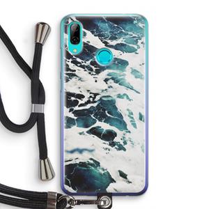 CaseCompany Golven: Huawei P Smart (2019) Transparant Hoesje met koord