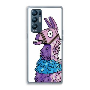CaseCompany Lama: Oppo Find X3 Neo Transparant Hoesje