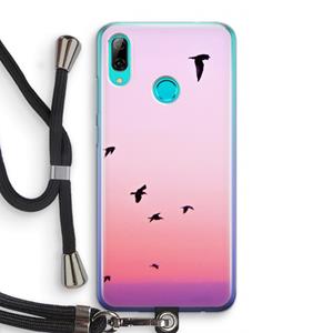 CaseCompany Fly away: Huawei P Smart (2019) Transparant Hoesje met koord