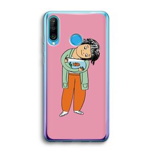 CaseCompany Visknuffel: Huawei P30 Lite Transparant Hoesje