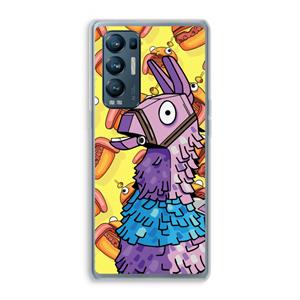 CaseCompany Loot Burger: Oppo Find X3 Neo Transparant Hoesje