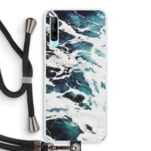 CaseCompany Golven: Huawei P Smart Pro Transparant Hoesje met koord