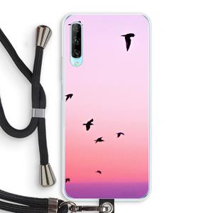 CaseCompany Fly away: Huawei P Smart Pro Transparant Hoesje met koord