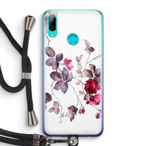 CaseCompany Mooie bloemen: Huawei P Smart (2019) Transparant Hoesje met koord