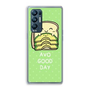 CaseCompany Avo Good Day: Oppo Find X3 Neo Transparant Hoesje