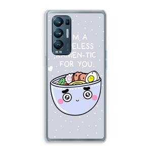 CaseCompany I'm A Hopeless Ramen-Tic For You: Oppo Find X3 Neo Transparant Hoesje