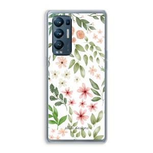 CaseCompany Botanical sweet flower heaven: Oppo Find X3 Neo Transparant Hoesje