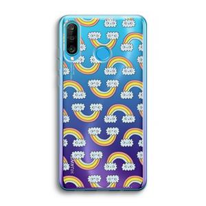 CaseCompany Regenboog: Huawei P30 Lite Transparant Hoesje
