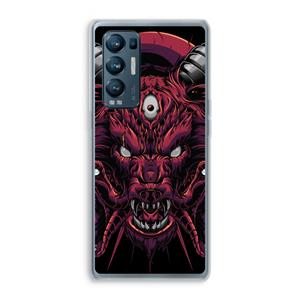 CaseCompany Hell Hound and Serpents: Oppo Find X3 Neo Transparant Hoesje