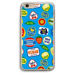 CaseCompany Fruitsticker: iPhone 6 Plus / 6S Plus Transparant Hoesje
