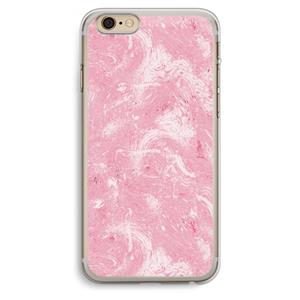 CaseCompany Abstract Painting Pink: iPhone 6 Plus / 6S Plus Transparant Hoesje