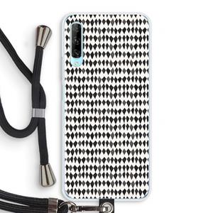 CaseCompany Crazy shapes: Huawei P Smart Pro Transparant Hoesje met koord