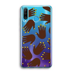 CaseCompany Hands dark: Huawei P30 Lite Transparant Hoesje