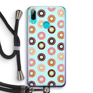CaseCompany Donuts: Huawei P Smart (2019) Transparant Hoesje met koord