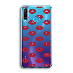 CaseCompany Lips: Huawei P30 Lite Transparant Hoesje
