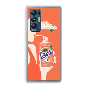 CaseCompany Peach please!: Oppo Find X3 Neo Transparant Hoesje