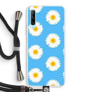 CaseCompany Margrietjes: Huawei P Smart Pro Transparant Hoesje met koord