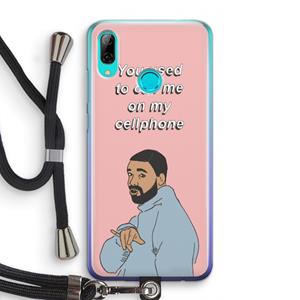 CaseCompany Hotline bling: Huawei P Smart (2019) Transparant Hoesje met koord