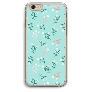 CaseCompany Small white flowers: iPhone 6 Plus / 6S Plus Transparant Hoesje