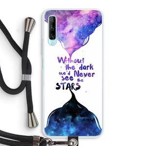 CaseCompany Stars quote: Huawei P Smart Pro Transparant Hoesje met koord